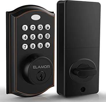 ELAMOR Keyless Entry Door Lock Save 5.0% Amazon Coupon Code
