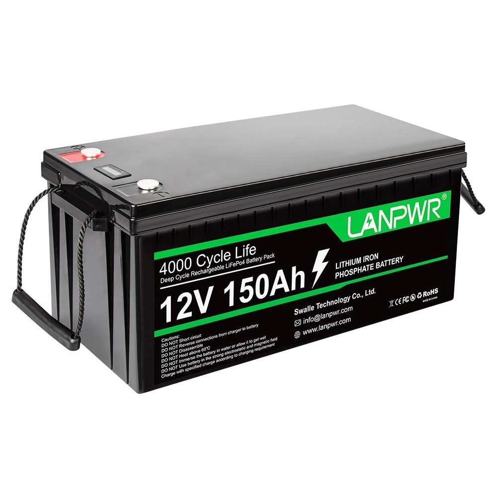 LANPWR LiFePO4 Battery Pack 12V 150Ah 1920Wh Lithium Battery Geekbuying Coupon Promo Code [EU Warehouse]