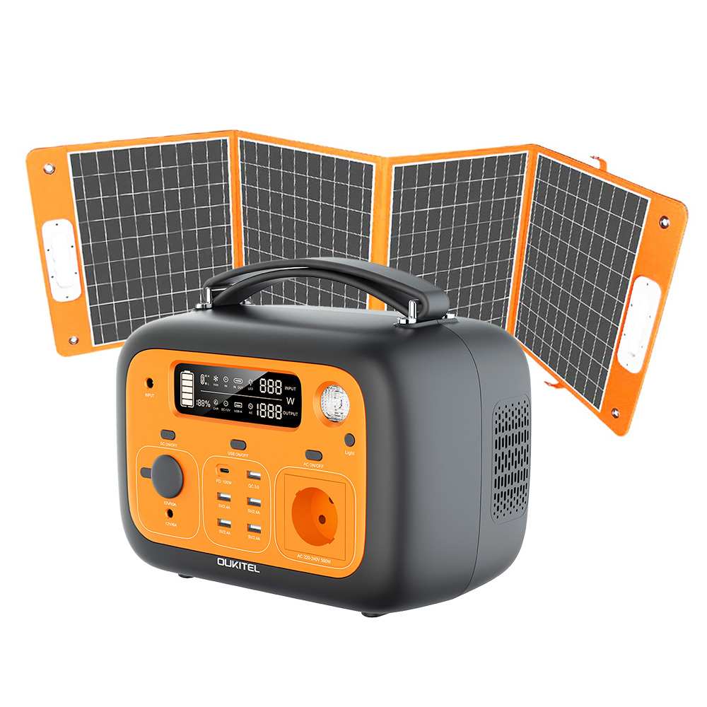 OUKITEL P501 500W 505Wh Power Station + Flashfish TSP 100W Solar Panel Geekbuying Coupon Promo Code [EU Warehouse]