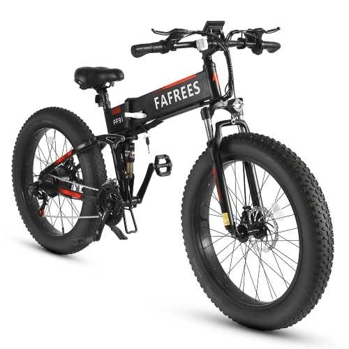 FAFREES FF91 26 Inch Fat Tire Foldable Electric Mountain Bike Cafago Coupon Promo Code [DE Warehouse]