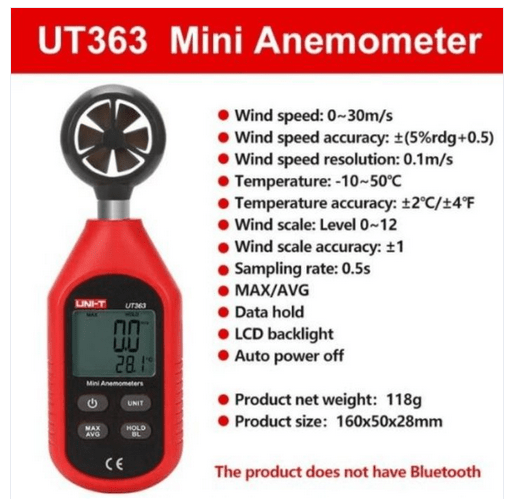 UNI-T UT363 / UT363BT Handheld Anemometer Gshopper Coupon Promo Code