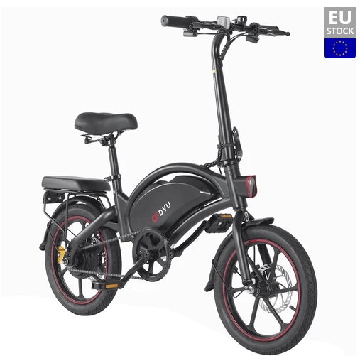 DYU D16 Folding Electric Bike Geekbuying Coupon Promo Code  (Eu warehouse)