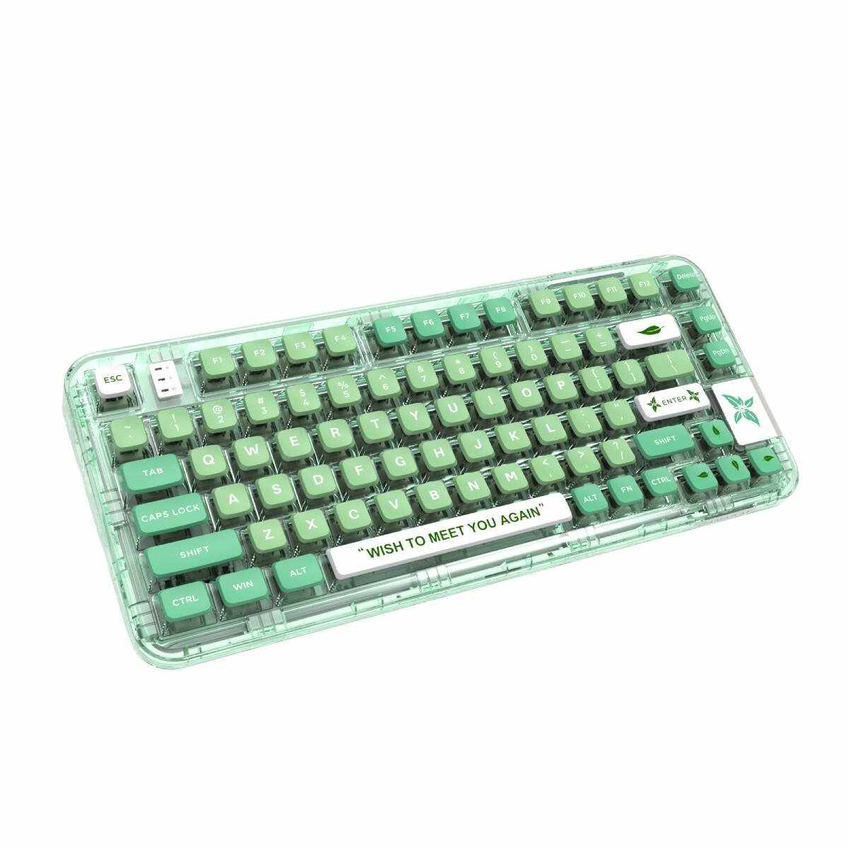 GAMAKAY GK75 Transparent Mechanical Keyboard Banggood Coupon Promo Code